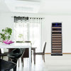 Upright Wine Cooler With Glass Door And Display Shelves