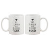 "Black Coffee" Matching Couple Mugs, Set of 2