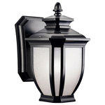 Kichler Lighting - Kichler Lighting 9039BK Salisbury - 1 light Outdoor Wall Mount - 6 inches wide - With an unmistakable British influence, this 1 ligSalisbury 1 light Ou  *UL: Suitable for wet locations Energy Star Qualified: n/a ADA Certified: n/a  *Number of Lights: 1-*Wattage:60w Incandescent bulb(s) *Bulb Included:No *Bulb Type:Incandescent *Finish Type:Black