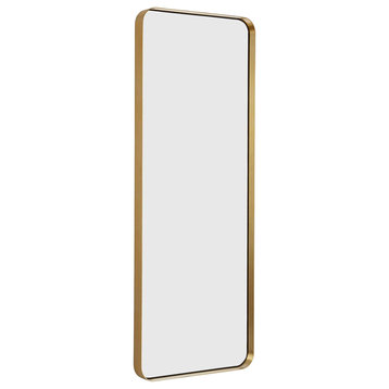 Gold Rectangular Mirror, 18"x48"