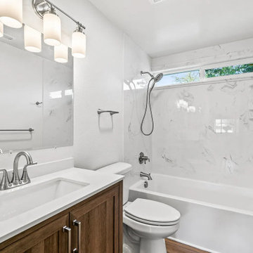 Full Renovation of Bathroom with Cultured Marble