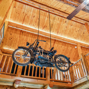 1922 Ace motorcycle installed in it's permanent place!