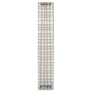 Plaid Green Grateful 16x90 Poly Twill Table Runner