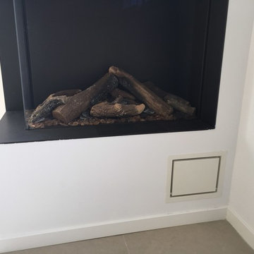 Réalisations cheminées sur-mesure Gaz