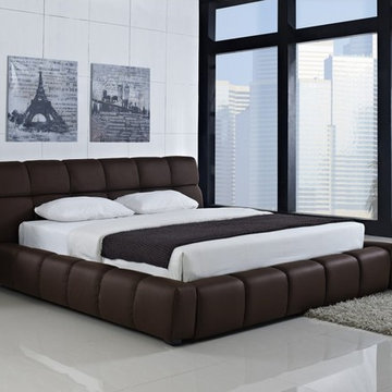 Ferrero Modern Bed in Chocolate Brown - $1800.36