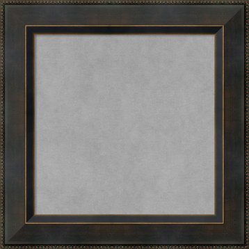 Framed Magnetic Board, Signore Bronze Wood, 18x18