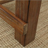 Furniture of America Sinuata Rustic Wood Rectangle Pub Table in Natural Tone