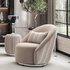 Lucca Velvet Swivel Chair Malt/Tan