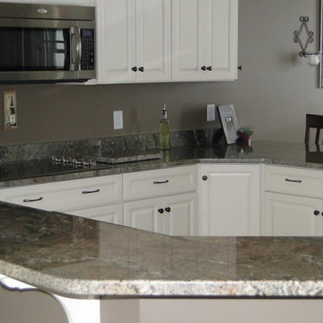 Kitchen with River Bordeaux Granite