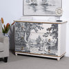 Dann Foley 3-Drawer Lifestyle Chest White and Gold Finish