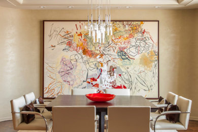 Minimalist dining room photo in Chicago
