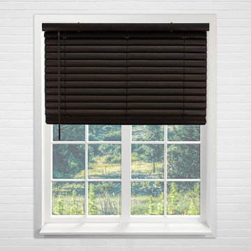 Dark Walnut (2-Inch Quality Slats) - Vinyl Mini Blinds