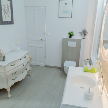 Rénovation d'une salle de bain, style contemporain
