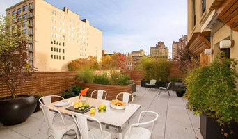 West Village Rooftop Garden with Fencing, Outdoor Furniture, Garden Rooms