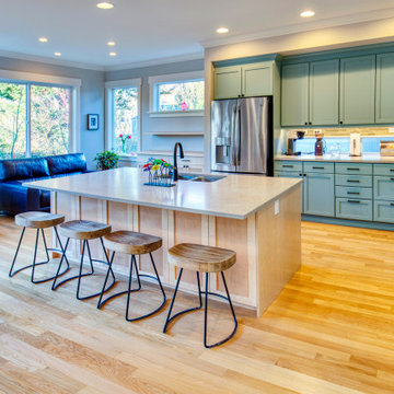 West Woodland Kitchen in Teal