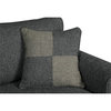 Furniture of America Adella Transitional Fabric Loveseat in Dark Gray