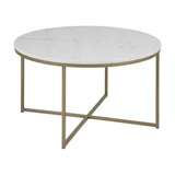 Alismar Round Marble Coffee Table
