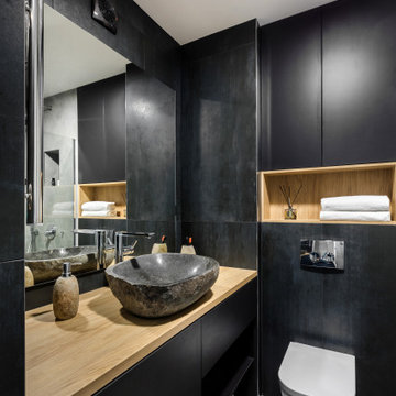 Черно-белый интерьер