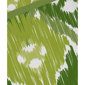 Free Spirit, Geometric Print Napkin, Green, Set of 4