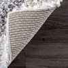 Soft and Plush Diamond Trellis Moroccan Lattice Shag Rug, 9'2"x12'