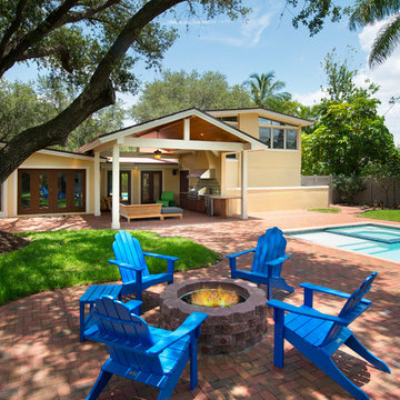 Outdoor Kitchen Remodel and Covered Patio Addition Fort Myers FL