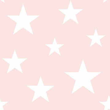 4060-138931 Amira Pink Stars Non Woven Unpasted Wallpaper