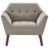 Lounge Chair - Mid Century Modern with Button Tufted Details, Belen Kox