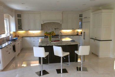 Elegant kitchen photo in Boston