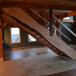 Live Edge Stairs - Curly Maple and Walnut - Home Improvement