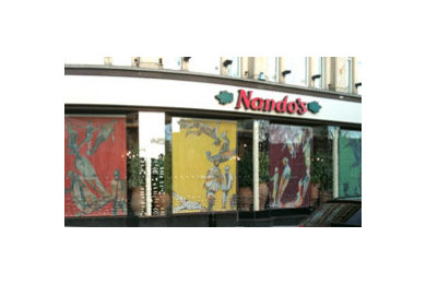 Printed Picture blinds for Nandos