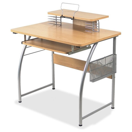 Lorell Upper Shelf Laminate Computer Desk, Rectangle, 23.6"X35.4"X35.2"