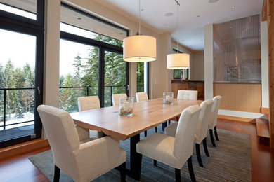 Inspiration for a mid-sized contemporary dining room remodel in Vancouver