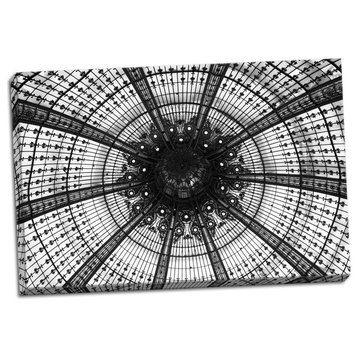 Fine Art Photograph, Galeries Lafayette III BW, Hand-Stretched Canvas