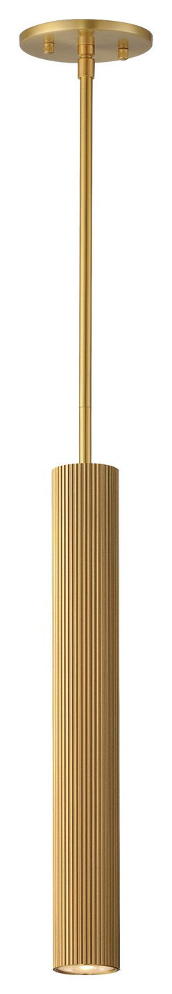 Reeds LED Pendant, Gold - Modern - Pendant Lighting - by LAMPS EXPO | Houzz