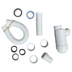 Alape - Bottle Trap Drain for Alape Bucket Sink - White PVC bottle trap fitting from 1 1/4 for bucket sinks.  IAPMO approved. Purchase the Sanit Adapter with this for an easy fitting adapter for the Alape bucket sink drain.