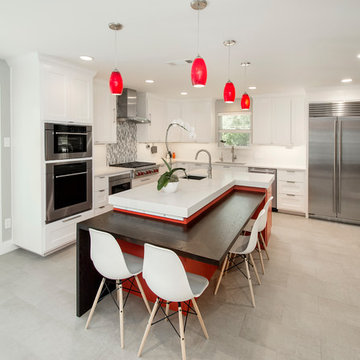 Modern Kitchen, Laundry Room and Guest Bath Remodel