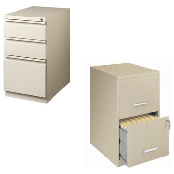 (Value Pack) Letter File Cabinet and Mobile File Cabinet