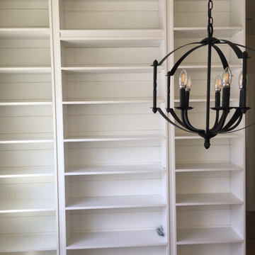 Shiplap backed and coffered flutes
