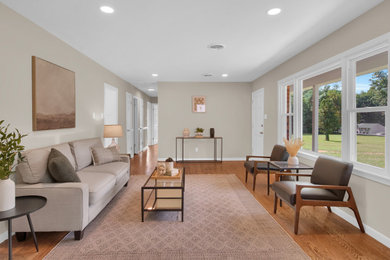 Inspiration for a living room remodel in Richmond