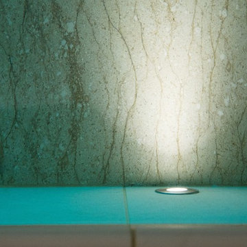 Luxury Indoor Pool with Counter Current Unit and Automatic Slatted Pool Cover