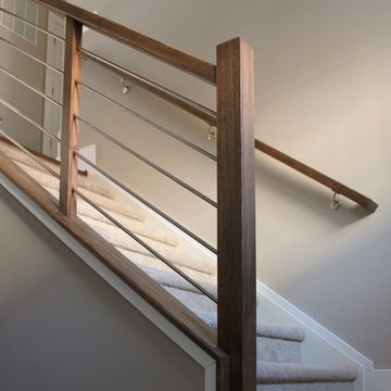 Project #22 | Stainless Steel & Dark Wood Treads
