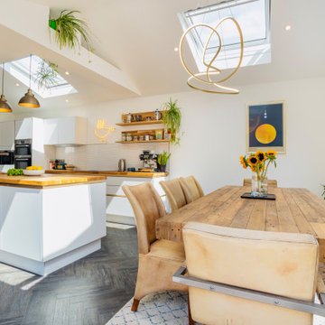 Kitchen, Dining, Living Room, Hallway Interior Design Bedfordshire