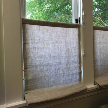 Bottom up Roman shades