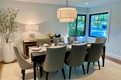 Example of a transitional home design design in San Francisco
