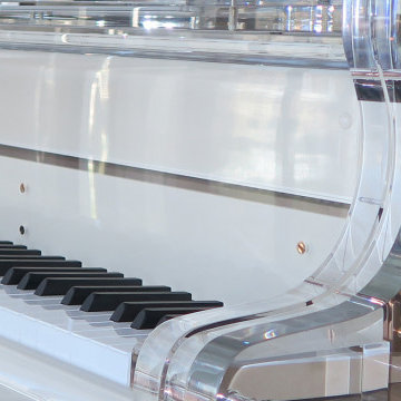 Lucid iDyllic fully transparent piano in Texas