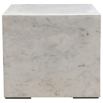 Contemporary Nash Side Table - White