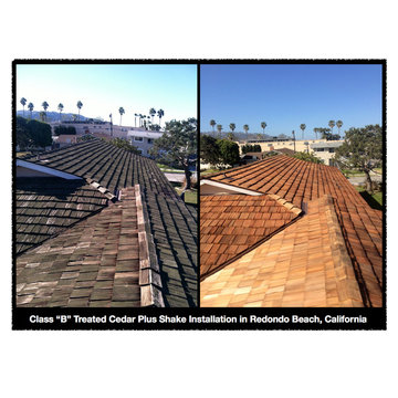Class "B" Treated Shake Roof Installation in Redondo Beach, CA