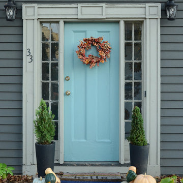Festive Front Doors Decorated For Fall
