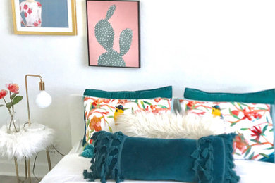 Inspiration for a shabby-chic style home design remodel in Miami