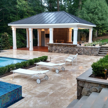 McLean Infinity Pool, Pavilion, & Terraced Patios
